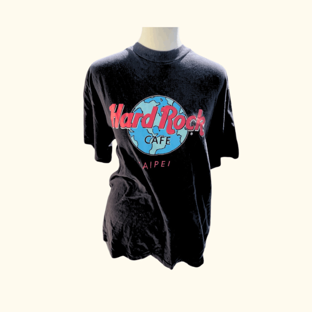 Hard Rock Cafe Graphic Tee | Black | Size L | Vintage 90s